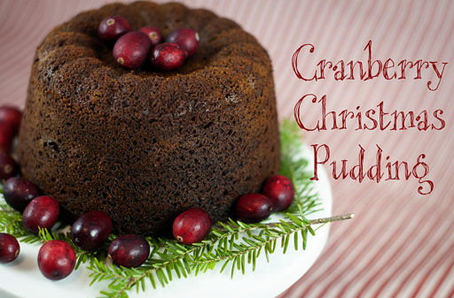 Cranberry Christmas Pudding